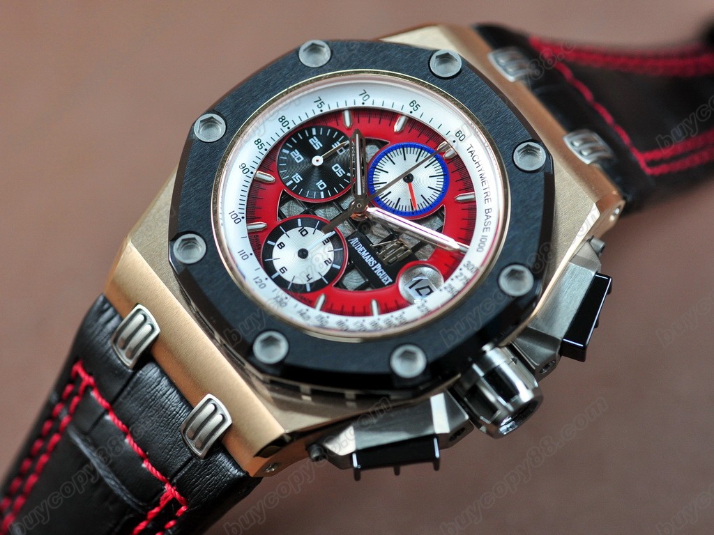 愛彼錶【男性用】 Ruben Barrichello III RG/LE Red Asia7750自動機芯搭載0