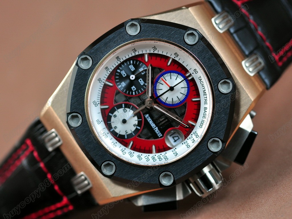 愛彼錶【男性用】 Ruben Barrichello III RG/LE Red Asia7750自動機芯搭載2