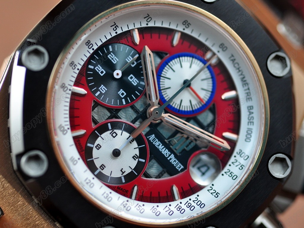 愛彼錶【男性用】 Ruben Barrichello III RG/LE Red Asia7750自動機芯搭載1