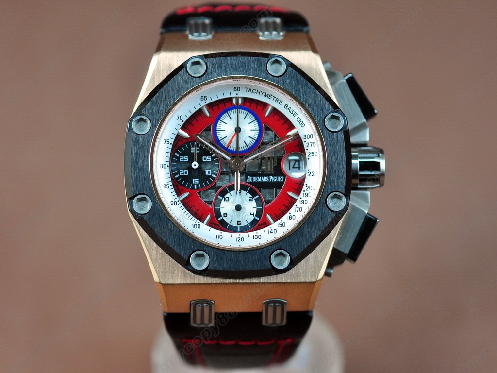 愛彼錶【男性用】 Ruben Barrichello III RG/LE Red Asia7750自動機芯搭載10