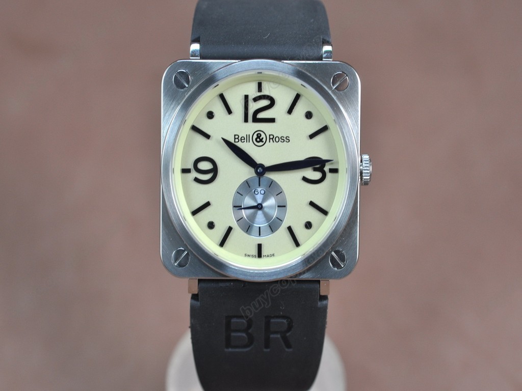 Bell & Ross【男性用】BRS-98 SS/RU Swiss 石英機芯搭載7