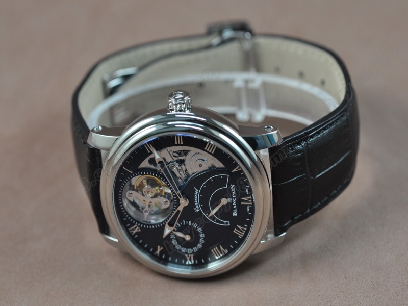 寶鉑錶【男性用】 Carrousel Tourbillon Power Reserve SS/LE Black dial手上鏈搭載9