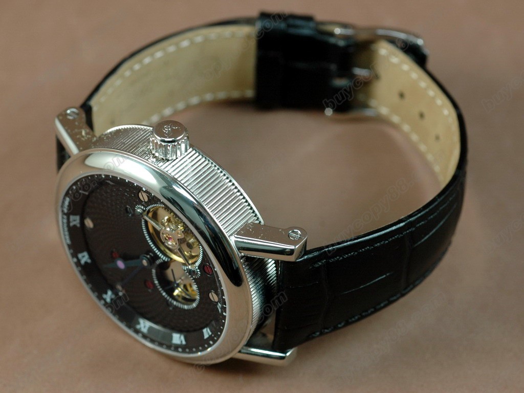 寶璣【男性用】 Tourbillon Skeleton Black Dial Roman Markers Asia Manual 手上鏈搭載8