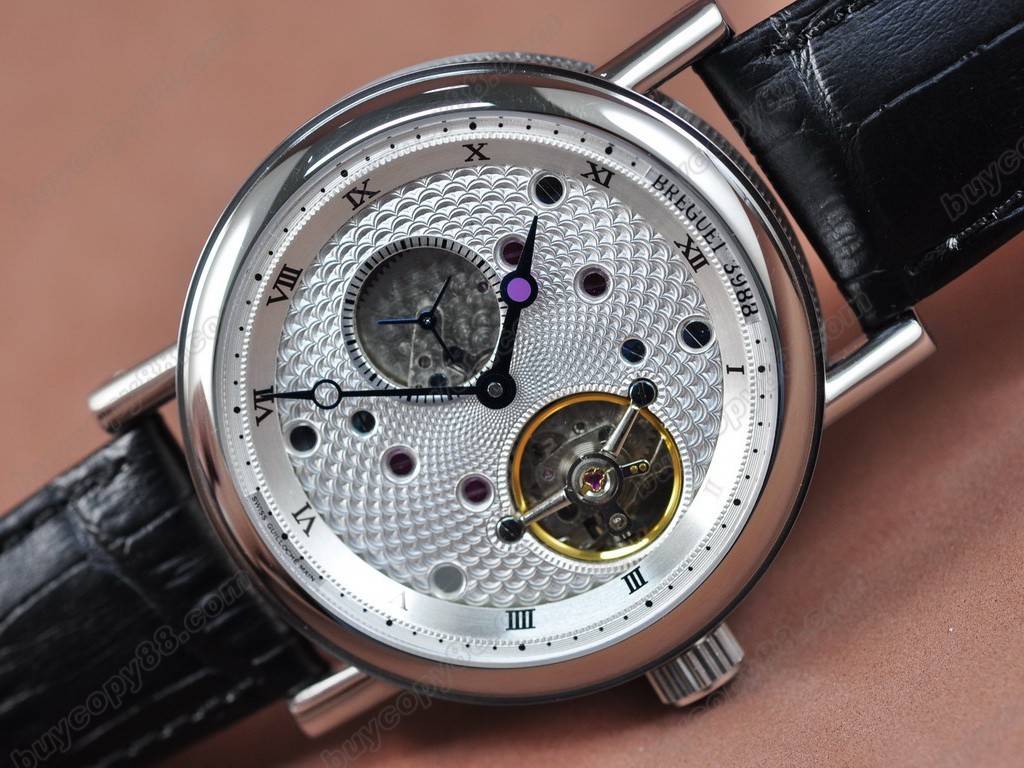 寶璣【男性用】 Tourbillon Skeleton White Dial Asia Manual 手上鏈搭載7