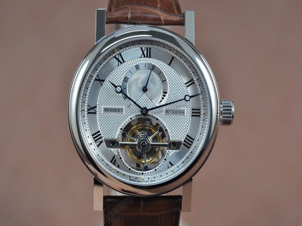 寶璣【男性用】Tourbillon Skeleton SS/Le/White Asian Manual 手上鏈搭載6