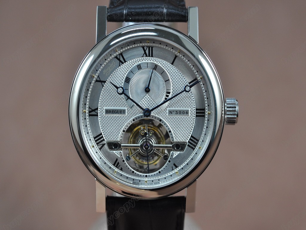 寶璣【男性用】Tourbillon Skeleton SS/Le/White Asian Manual 手上鏈搭載6