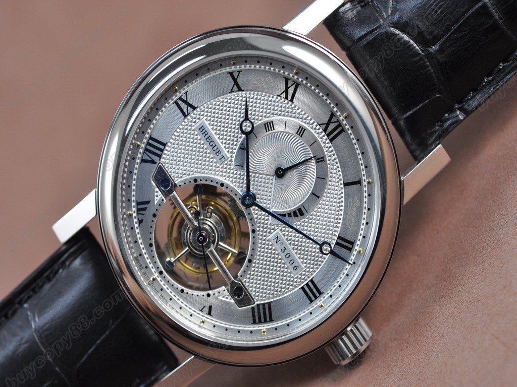 寶璣【男性用】Tourbillon Skeleton SS/Le/White Asian Manual 手上鏈搭載4