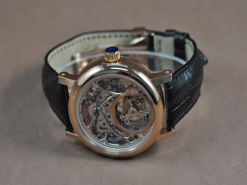 寶璣【男性用】 Tourbillon Skeleton RG/Le Asian Manual 手上鏈搭載5