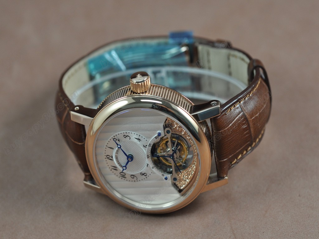 寶璣【男性用】 Tourbillon Skeleton RG/LE White Asian Manual 手上鏈搭載4