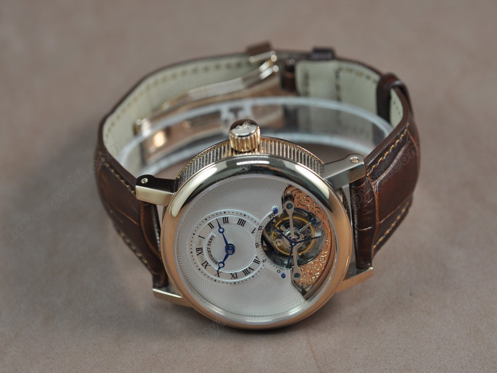 寶璣【男性用】 Tourbillon Skeleton RG/LE White Asian Manual 手上鏈搭載4