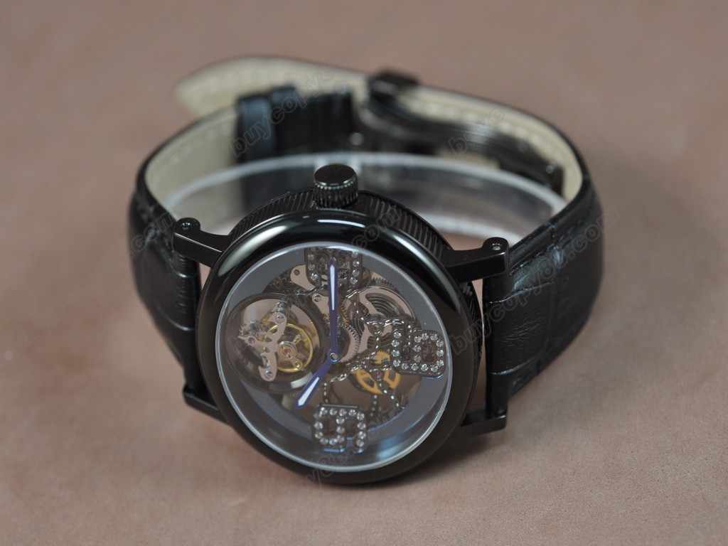 寶璣【男性用】PVD/LE Tourbillon Asian Manual 手上鏈搭載6