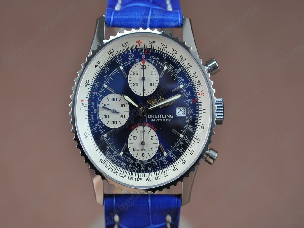 百年靈【男性用】Navitimer Serie Speciale LE Blue Dial Working Chronos自動機芯搭載8