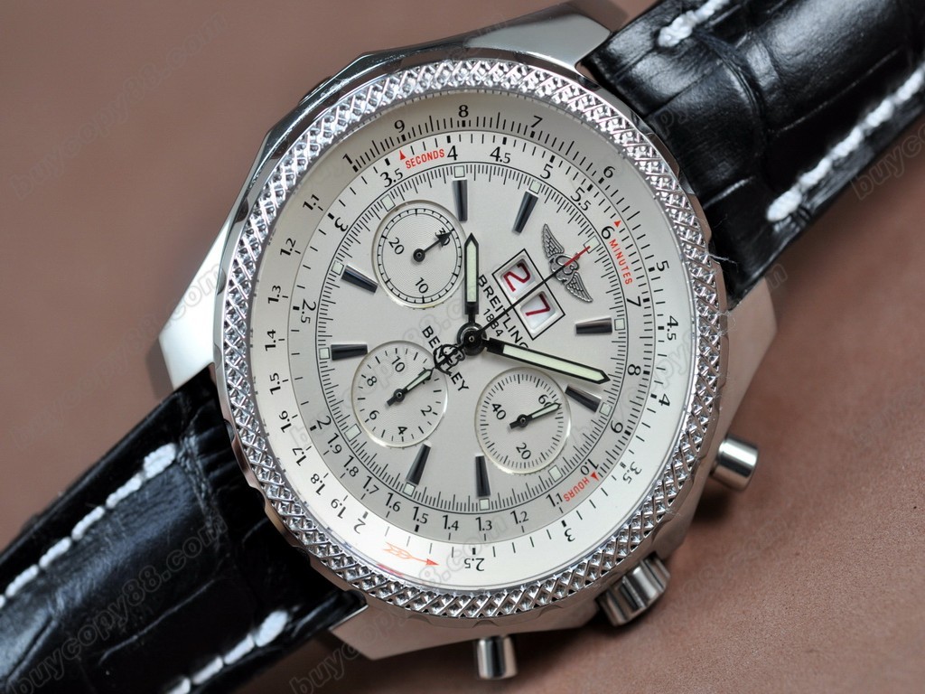 百年靈【男性用】 Bentley 6.75 Big Date Chrono LE White Asia7750自動機芯搭載11