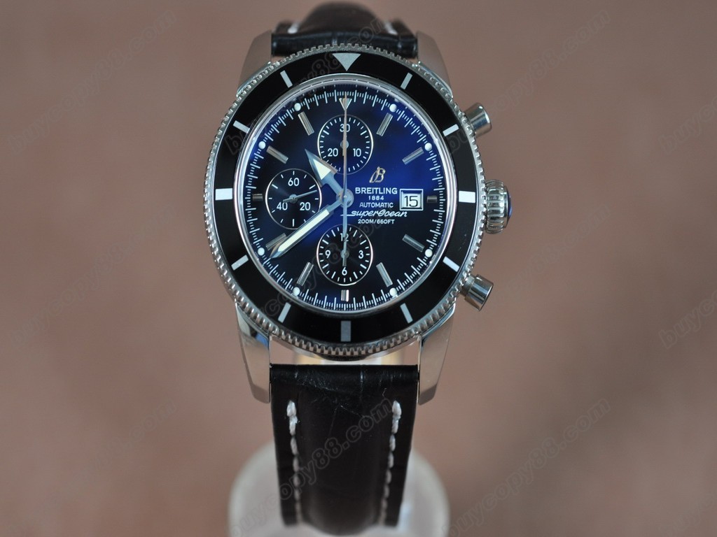 百年靈【男性用】 Superocean Heritage Chrono SS/LE Black Asia7750自動機芯搭載3