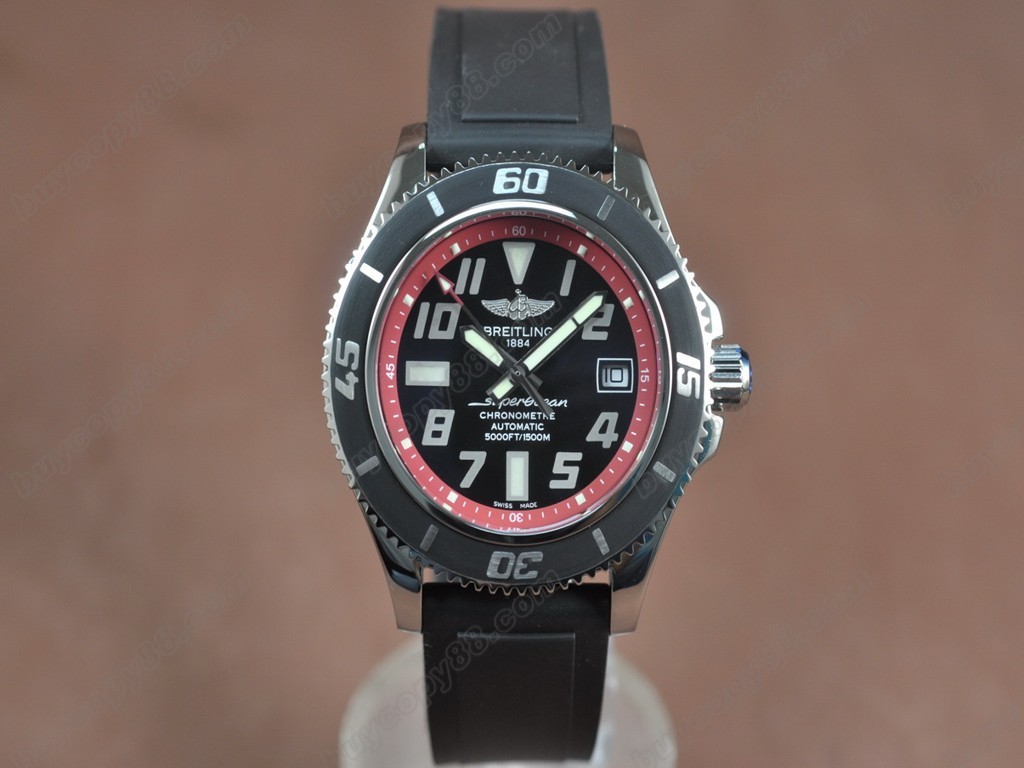 百年靈【男性用】SuperOcean 42mm SS/RU Red Ultimate Edition A-2824 自動機芯搭載0