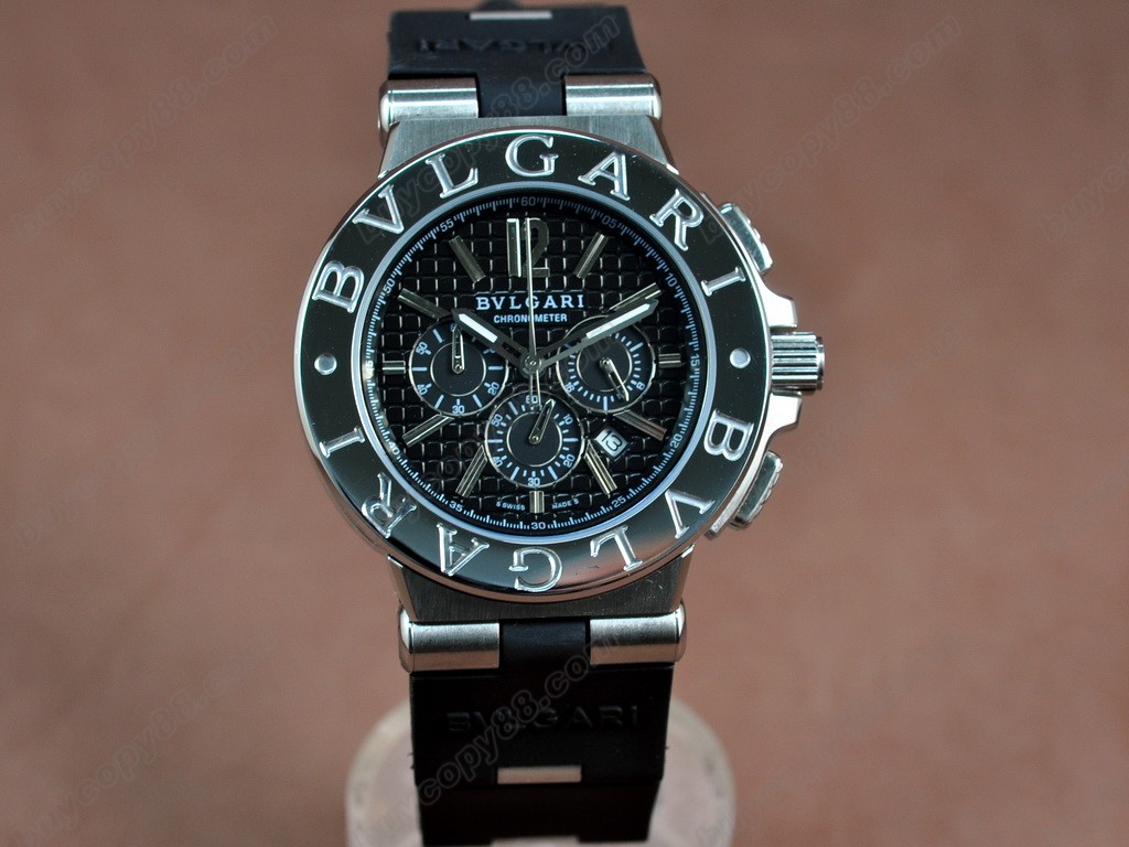 寶格麗 【男性用】 Diagono Aluminium Chrono OS20 石英機芯搭載　3