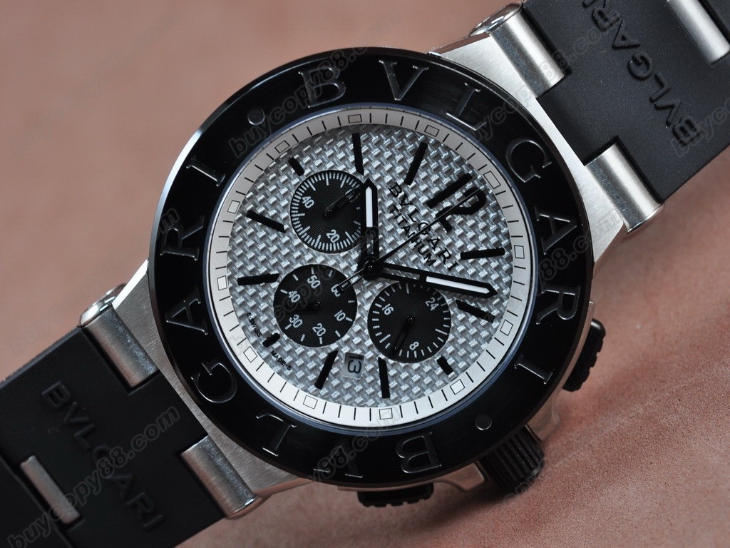 寶格麗 【男性用】 Diagono Aluminium Chrono OS20 石英機芯搭載　6