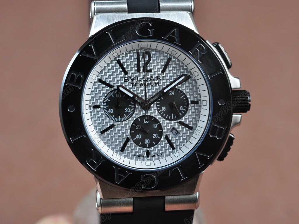寶格麗 【男性用】 Diagono Aluminium Chrono OS20 石英機芯搭載　4