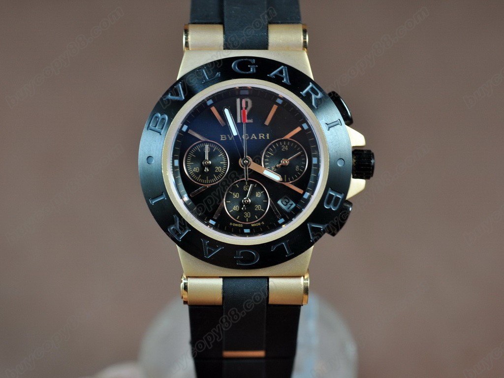 寶格麗【男性用】Diagono Aluminium Chrono OS20 石英機芯搭載　1