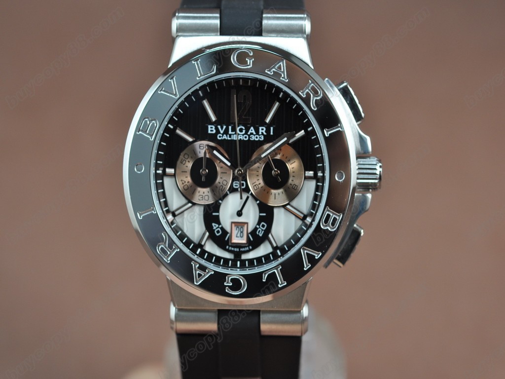 寶格麗【男性用】Diagono Aluminium Chrono OS20 石英機芯搭載2