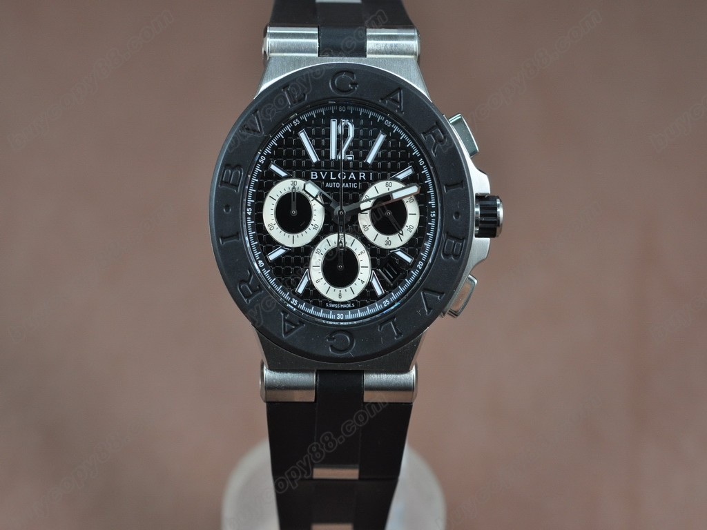 寶格麗 【男性用】 Diagono Aluminium Chrono SS RU Asian 7750自動機芯搭載2