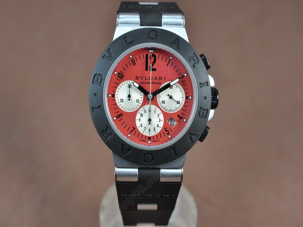 寶格麗 【男性用】Diagono Aluminium Chrono SS RU Asian 7750 自動機芯搭載5
