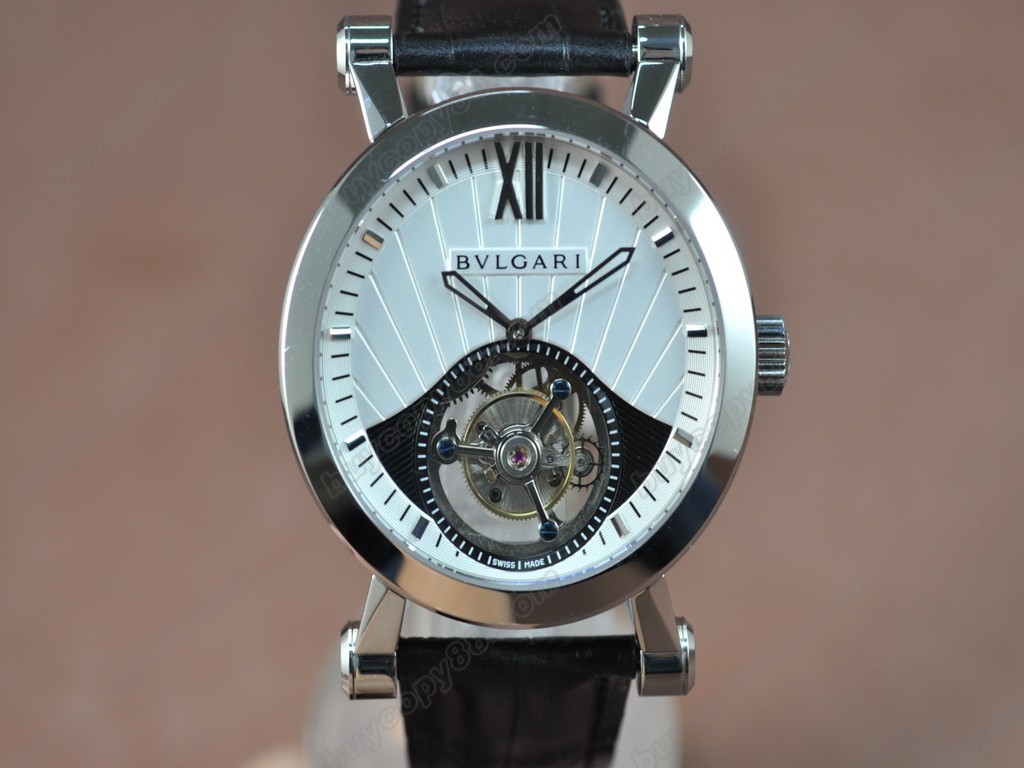 寶格麗 【男性用】 Sotirlo Bvlgari SS/LE White Flying Tourbillon 手上鏈搭載6
