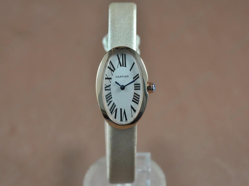 卡地亞【女性用】Baignoire RG/LE White dial Swiss 石英機芯搭載7