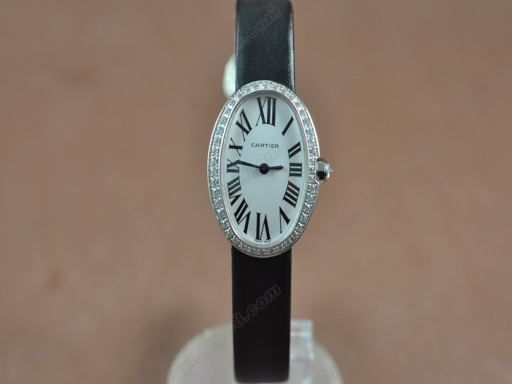 卡地亞【女性用】 Baignoire SS/Diam/LE White dial Swiss 石英機芯搭載7