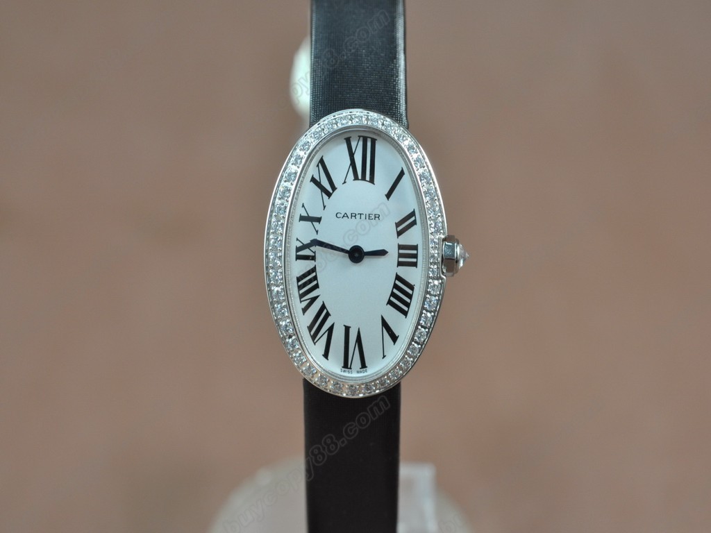 卡地亞【女性用】 Baignoire SS/Diam/LE White dial Swiss 石英機芯搭載6