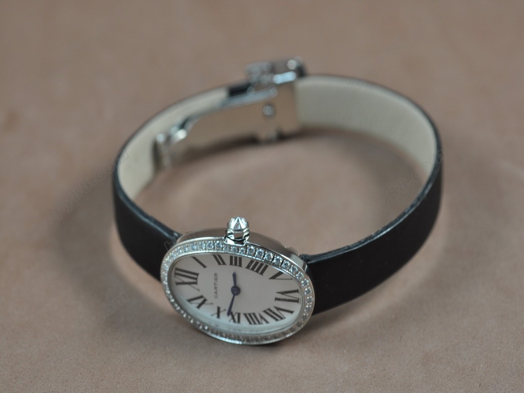 卡地亞【女性用】 Baignoire SS/Diam/LE White dial Swiss 石英機芯搭載5