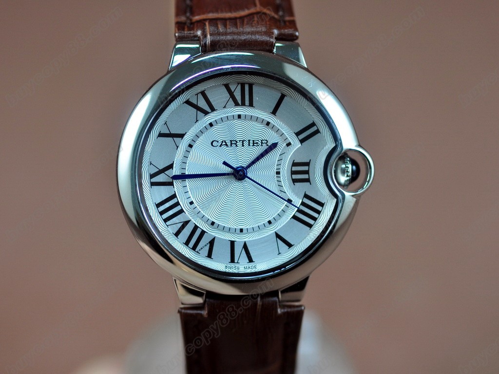 卡地亞【女性用】 Ballon Bleu de Cartier Ladies SS White 石英機芯搭載10