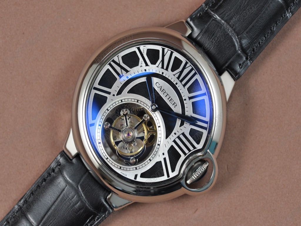 卡地亞【男性用】 Ballon de Cartier Tourbillon Asian Manual手上鏈搭載4