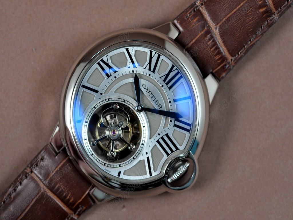 卡地亞【男性用】 Ballon de Cartier Tourbillon Asian Manual 手上鏈搭載6