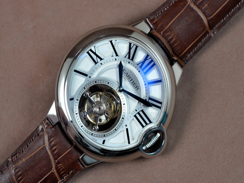 卡地亞【男性用】 Ballon de Cartier Tourbillon Asian Manual 手上鏈搭載4