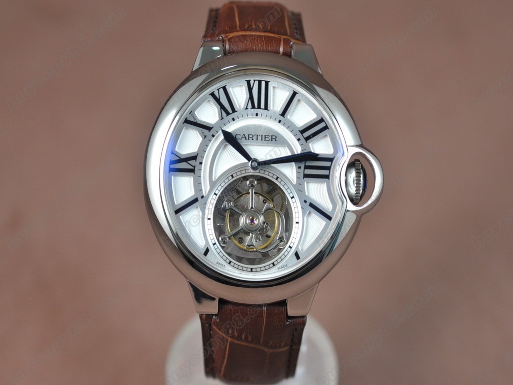 卡地亞【男性用】Ballon de Cartier Tourbillon Asian Manual 手上鏈搭載7