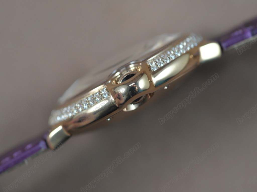 卡地亞【男性用】 Ballon Blue de Cartier RG/Diam/LE White Swiss Eta 2824-2 自動機芯搭載 2