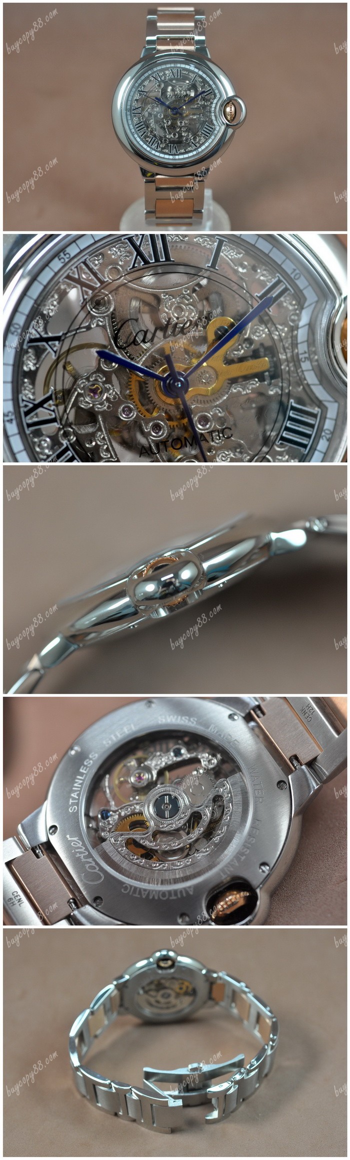  卡地亞Cartier Ballon Blue de Cartier TT Asian 2813自動機芯搭載0