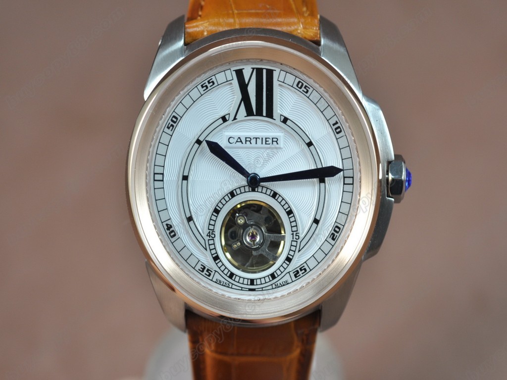 卡地亞【男性用】Calibre de cartier TT/LE White Asia 自動機芯搭載2