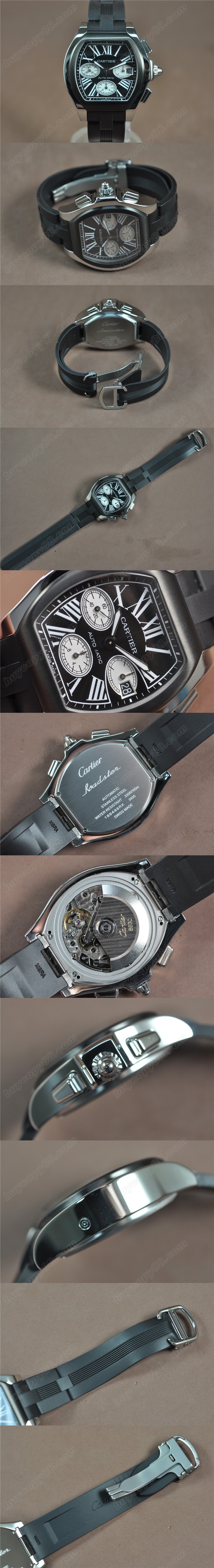 卡地亞 Cartier Roadster Chrono Asia 7753 自動機芯搭載0