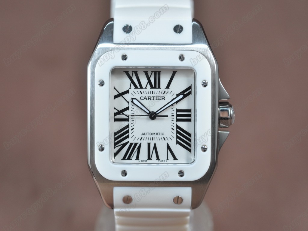 卡地亞【男性用】 Santos 39mm RG/RU White dial A-2824-2 自動機芯搭載6