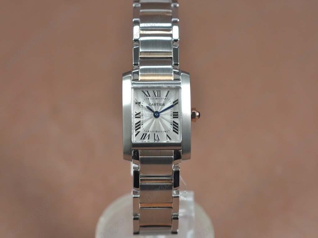 卡地亞【女性用】 Tank Franchine TT Ladies Sapphire Crystal Japan 石英機芯搭載0