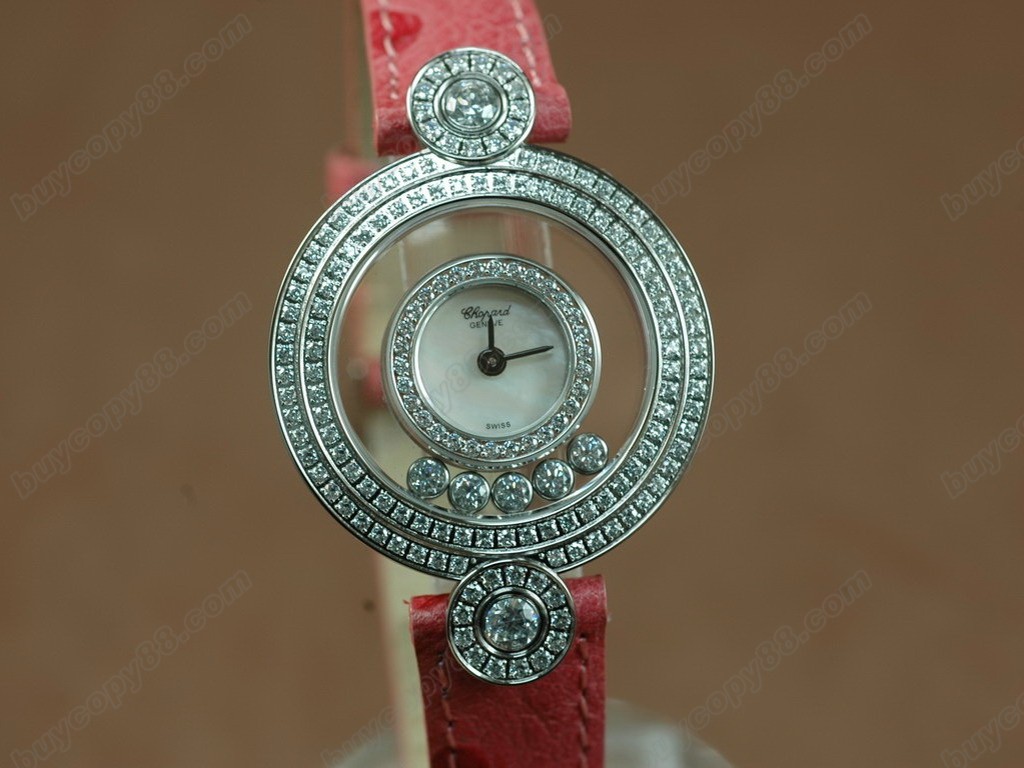 蕭邦錶【女性用】 Happy Diamonds Ladies SS Case White Dial Swiss 石英機芯搭載6