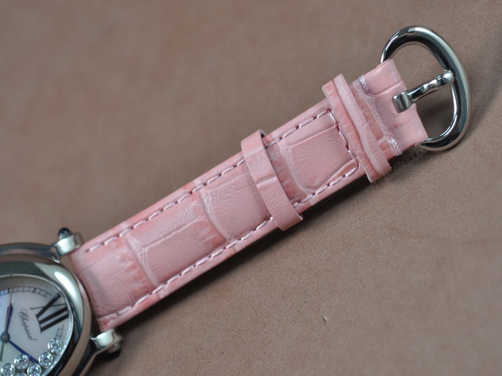 蕭邦錶【女性用】 Happy Sports SS/White Swiss 石英機芯搭載5