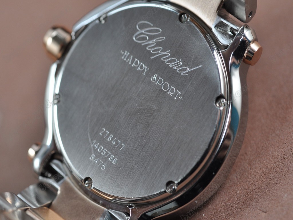 蕭邦錶【女性用】Happy Sports RG/White Swiss石英機芯搭載0