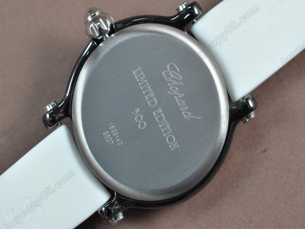 蕭邦錶【女性用】 Happy Sports PVD/LE White dial Swiss 石英機芯搭載3