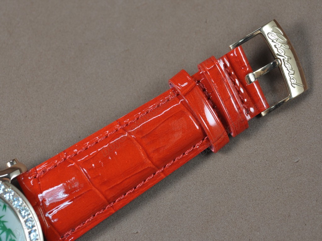 蕭邦錶【女性用】Happy Sports Animal Kingdom RG/LE Diam White Dial Swiss 石英機芯搭載2