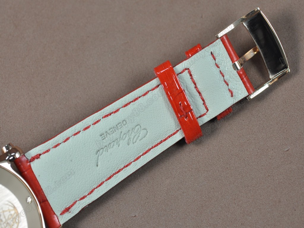 蕭邦錶【女性用】Happy Sports Animal Kingdom RG/LE Diam White Dial Swiss 石英機芯搭載1