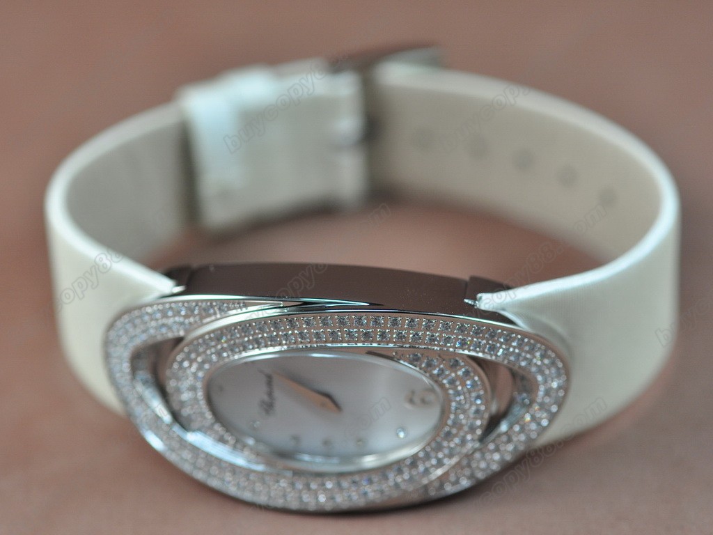 蕭邦錶【女性用】 Ladies SS/Diam Swiss石英機芯搭載5