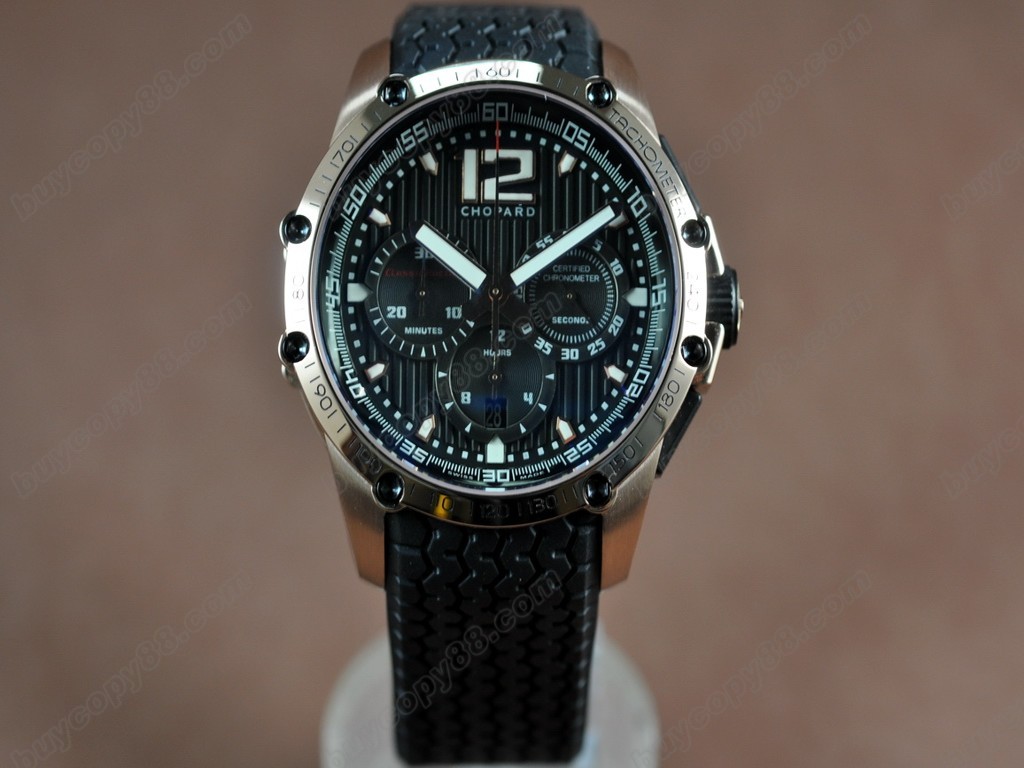 蕭邦錶【男性用】Classic Racing Chrono RG/RU Blk A-7750自動機芯搭載6